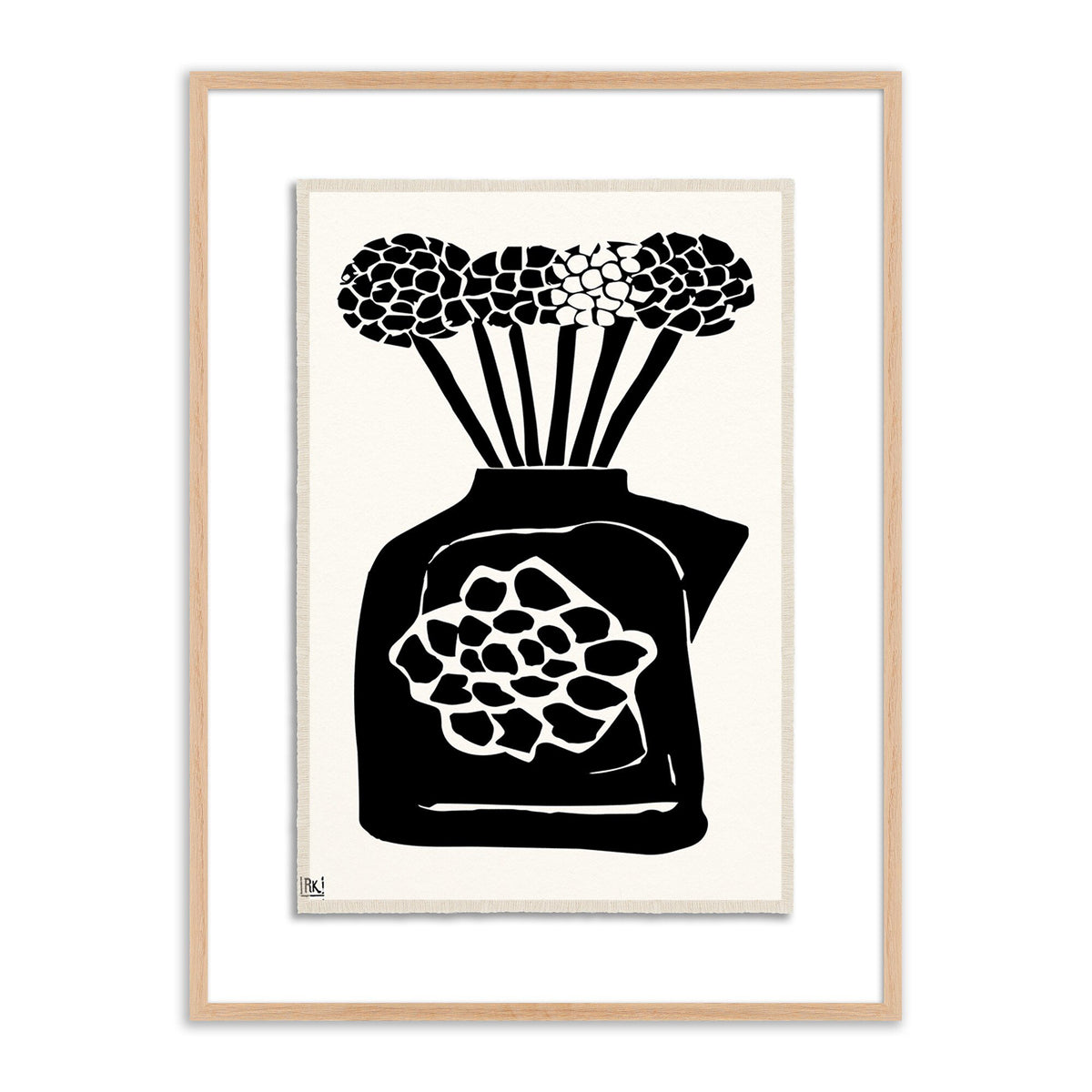 Woodblock Floral Iii By Roseanne Kenny - Four Hands (250781-007)