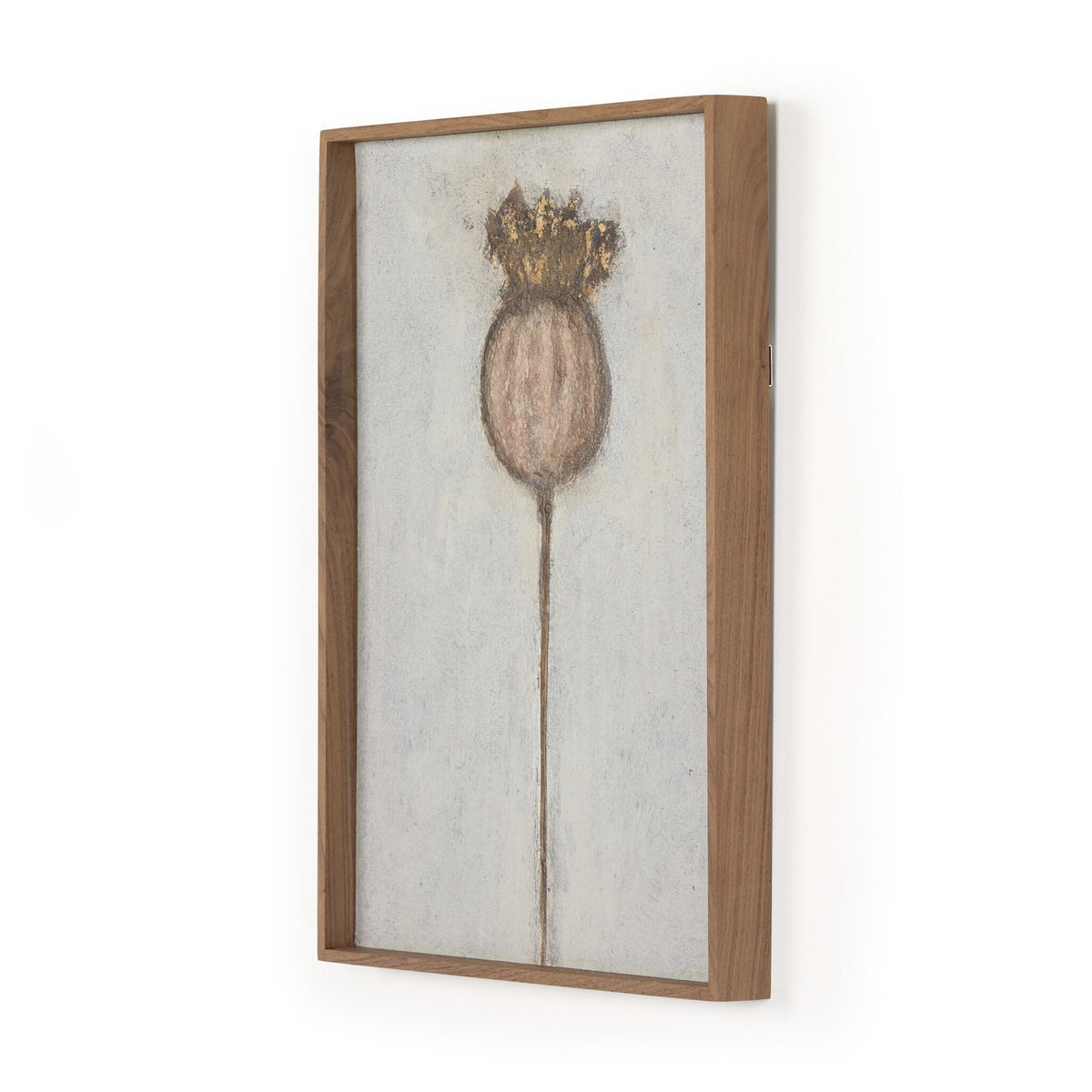 a framed picture of a flower