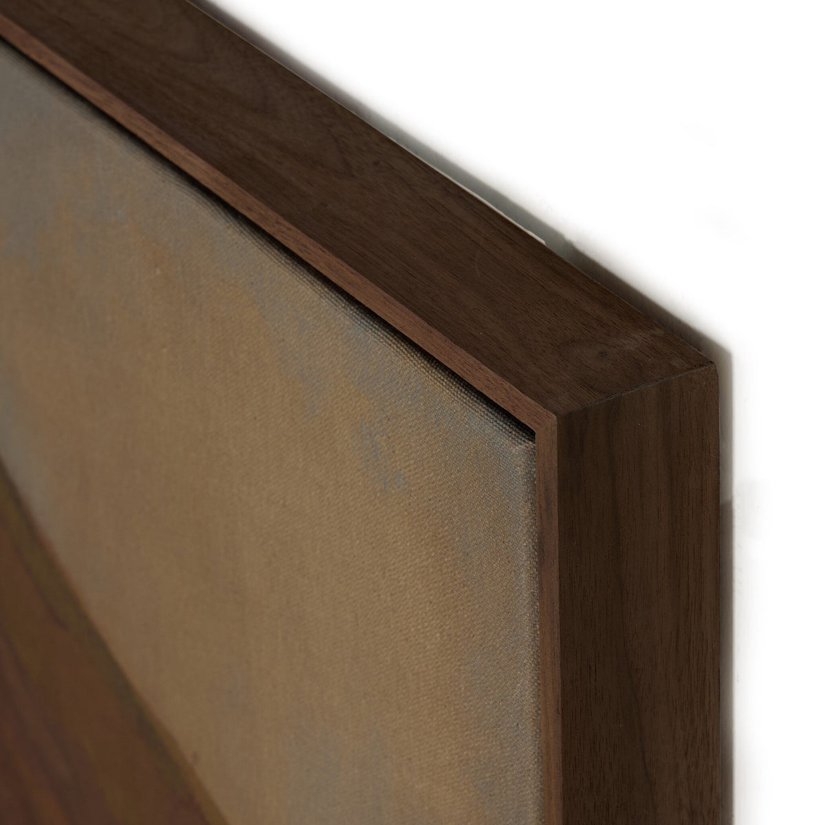 a close up of a wood frame
