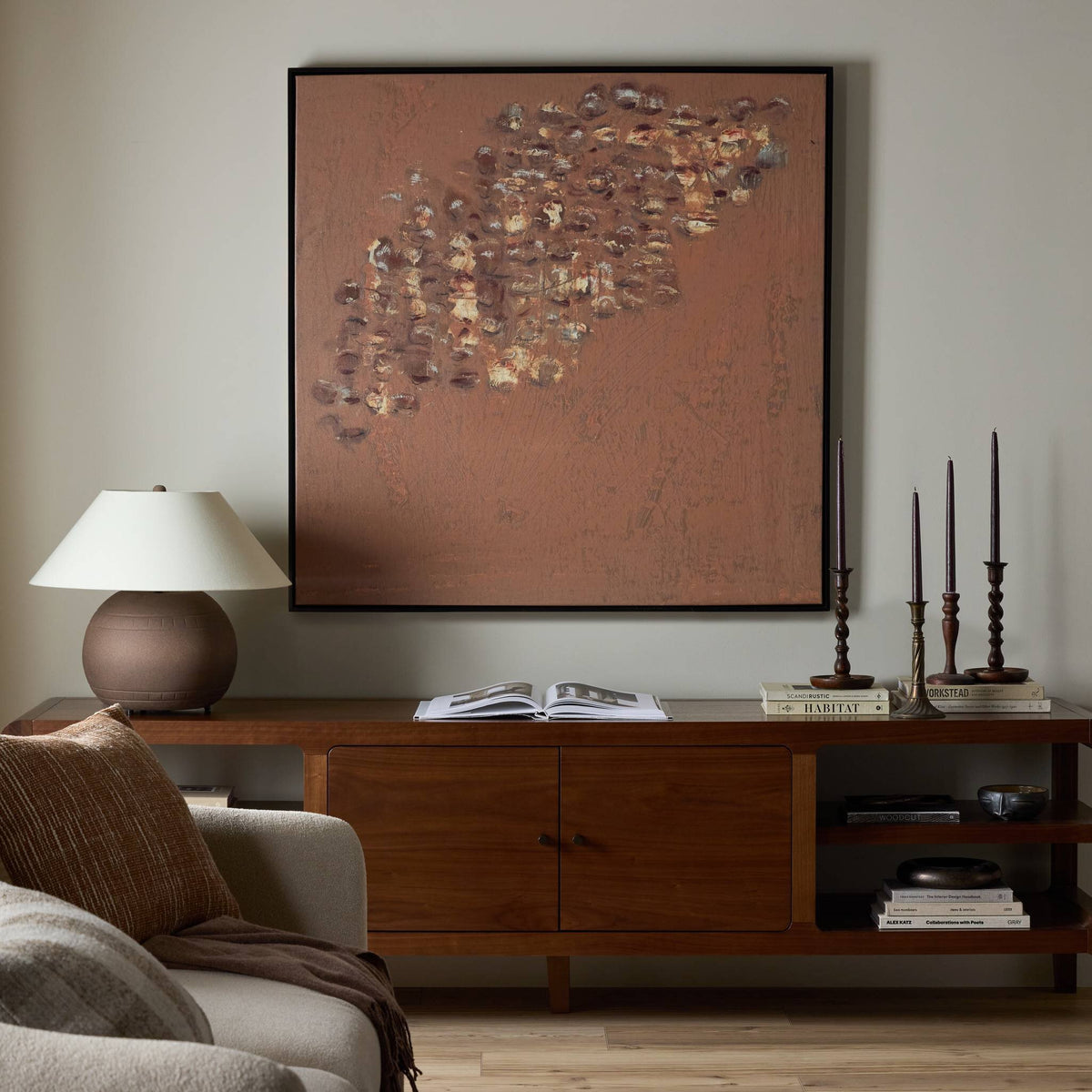 a painting on a wall