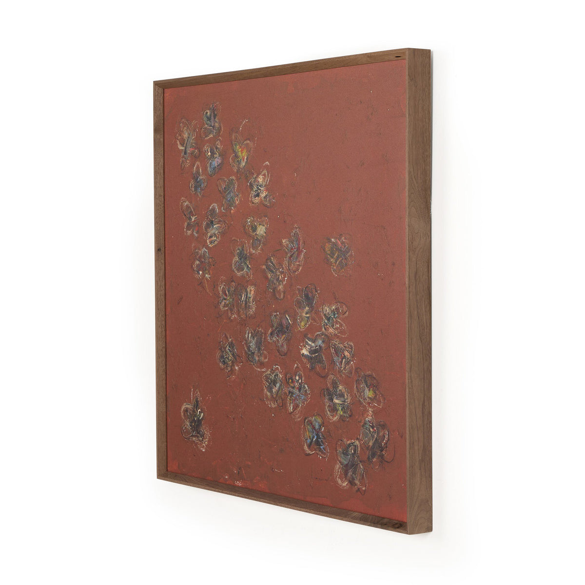a cork board with flowers on it
