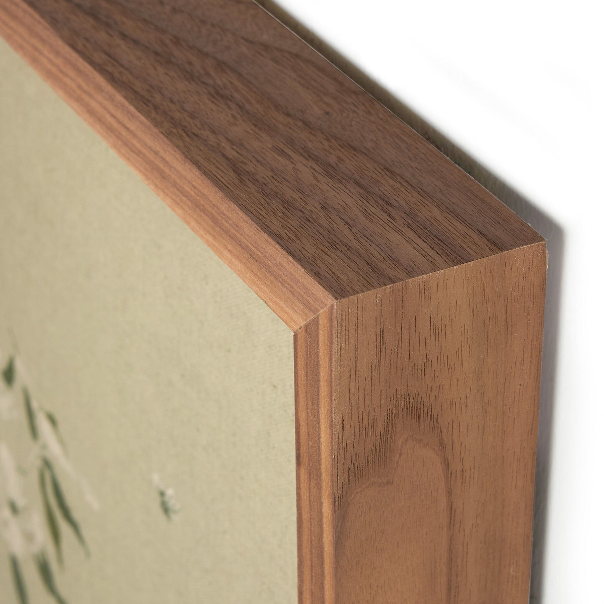 a close up of a wood frame