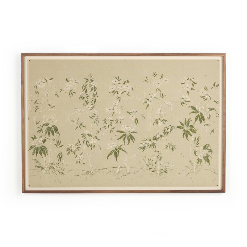 a picture frame with a floral design