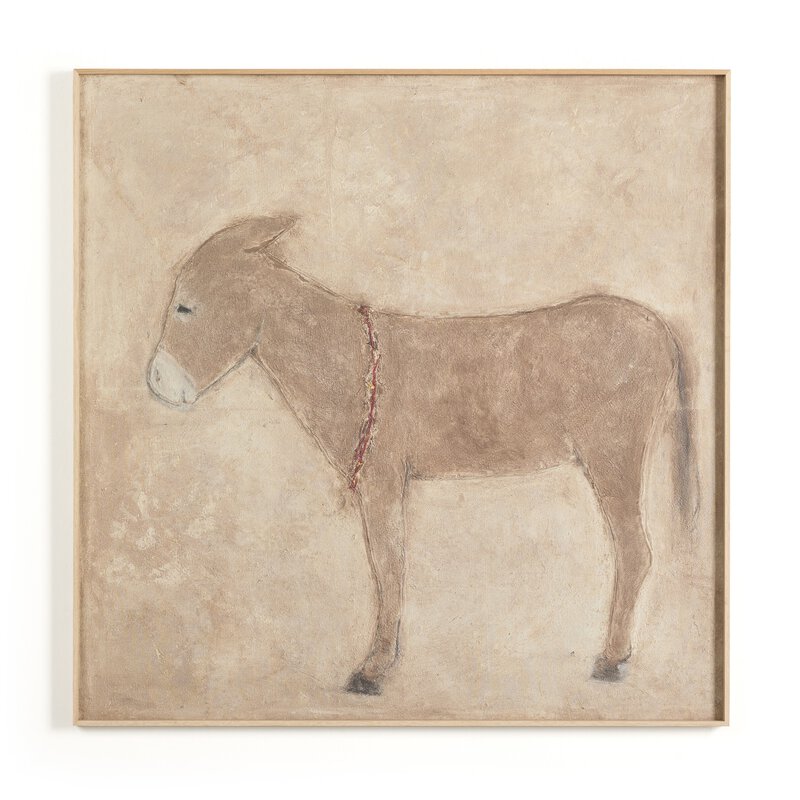 a painting of a donkey