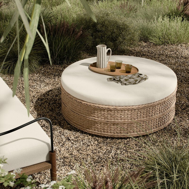 Rowan Outdoor Ottoman-48"