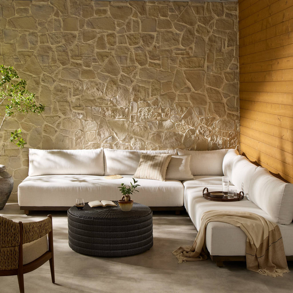 Wayford Outdoor 3 Pc Sectional