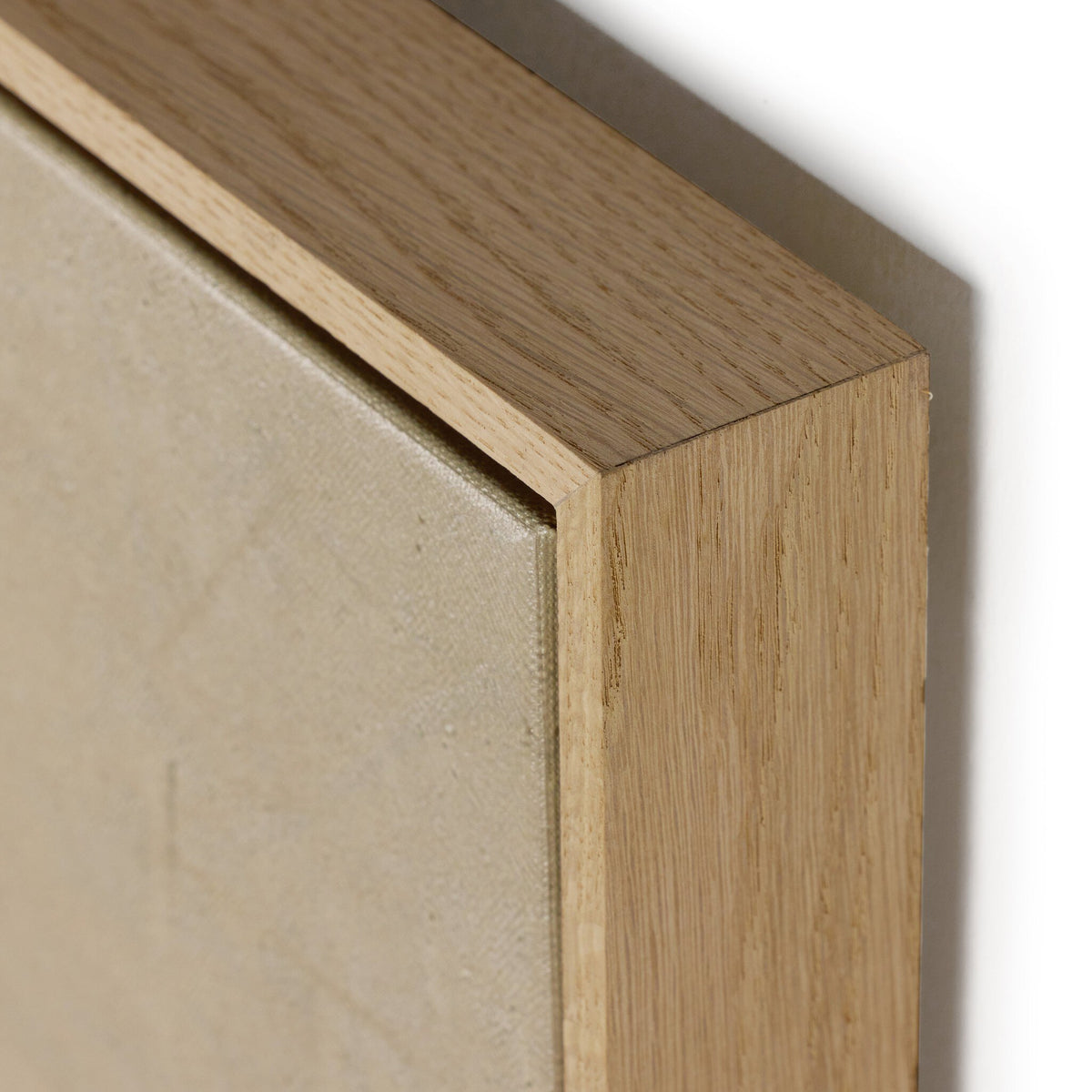 a close up of a wood frame