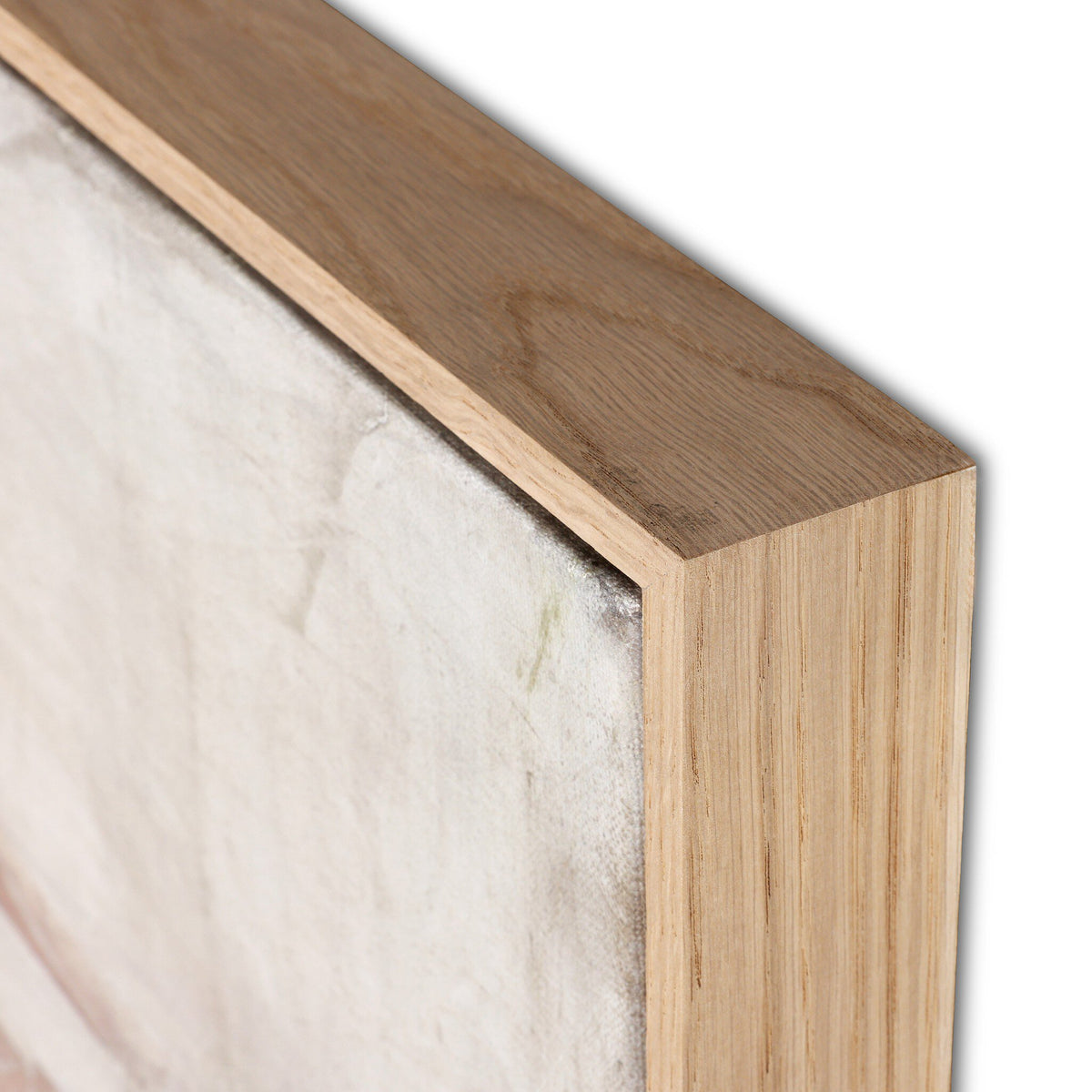a close-up of a wood frame