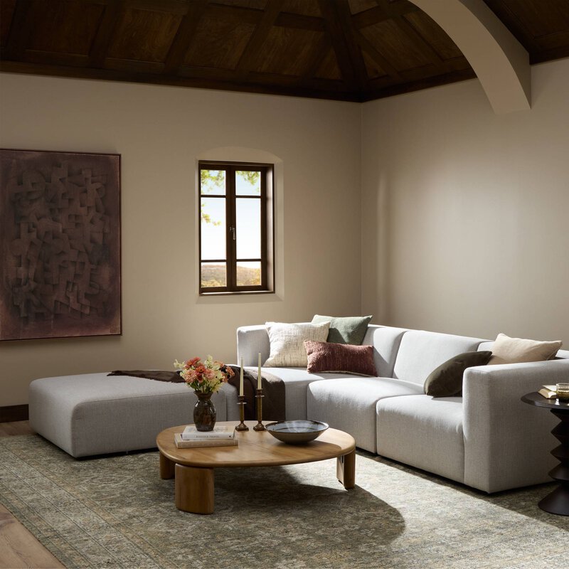Lawndale 3pc Laf Sectional W/ Ottoman