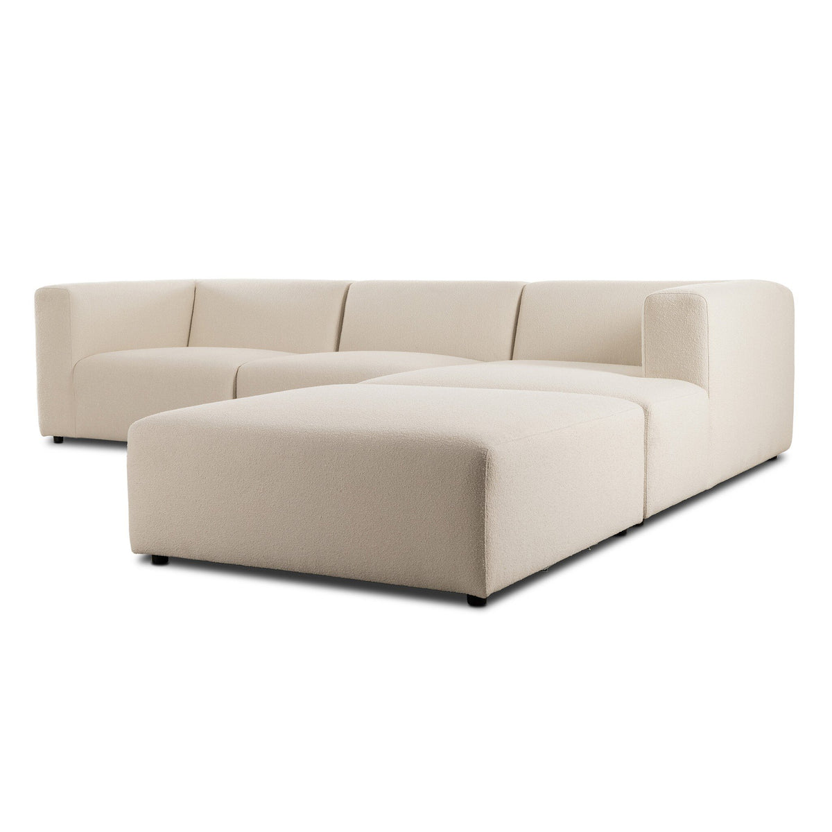 Lawndale 3pc Raf Sectional W/ Ottoman