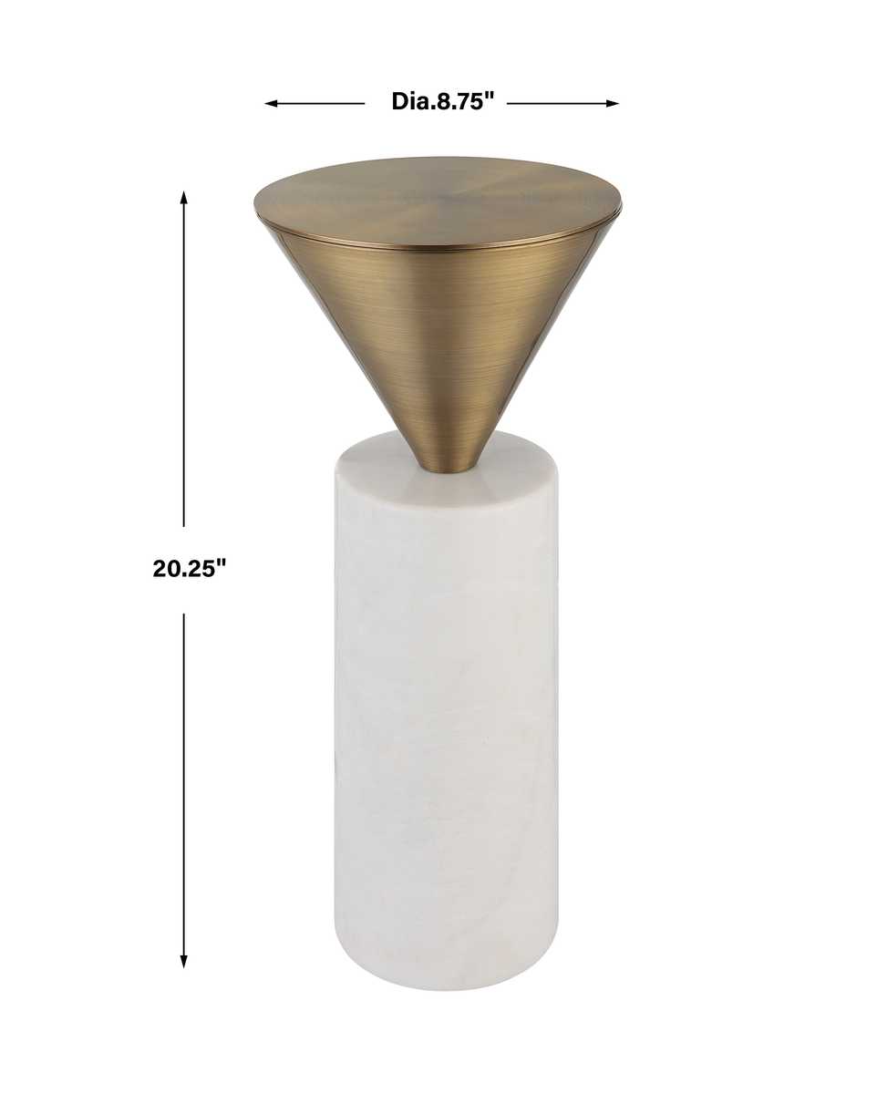 Top Hat Drink Table, Brass