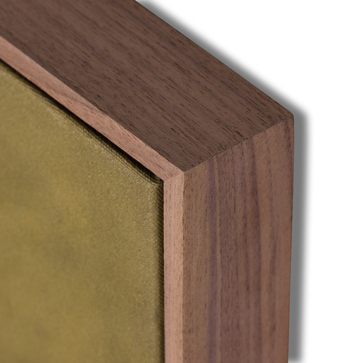 a close up of a wood frame