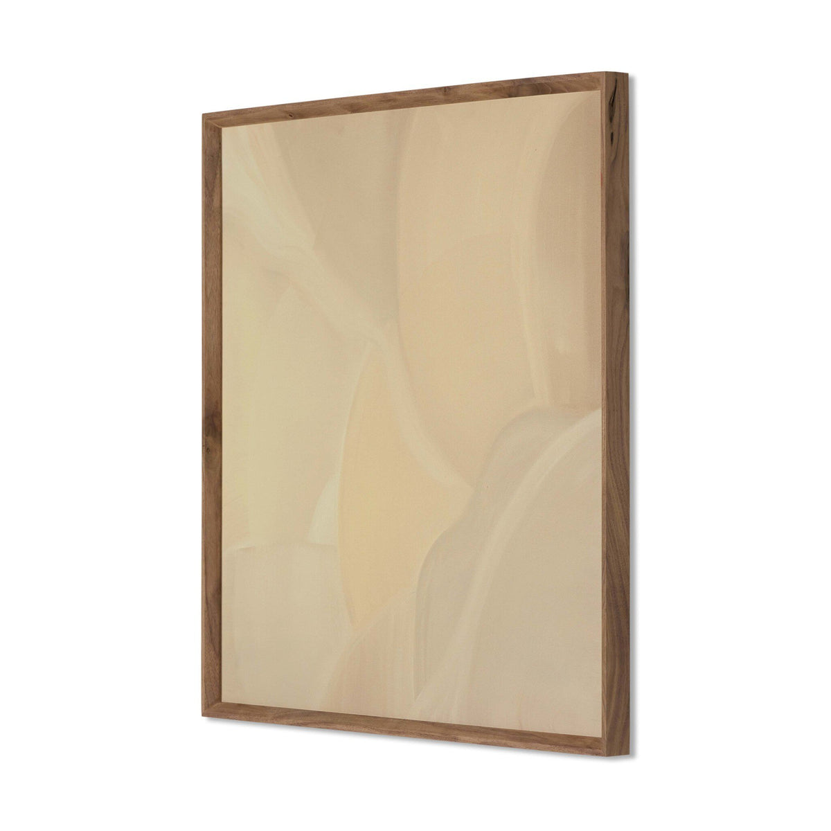 a picture frame with a wooden frame