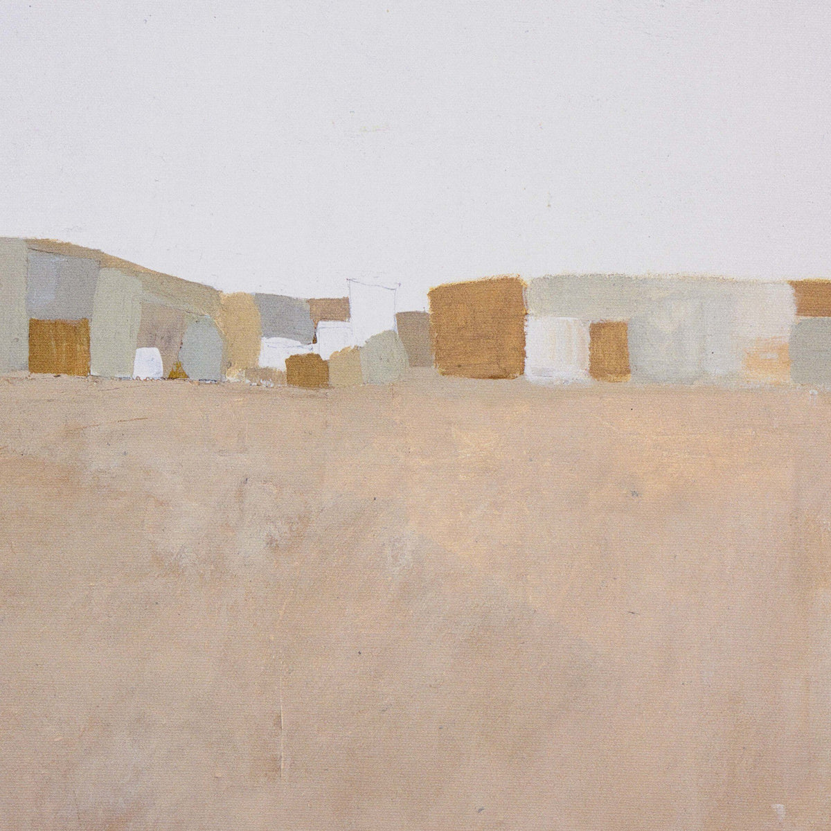 a painting of a city