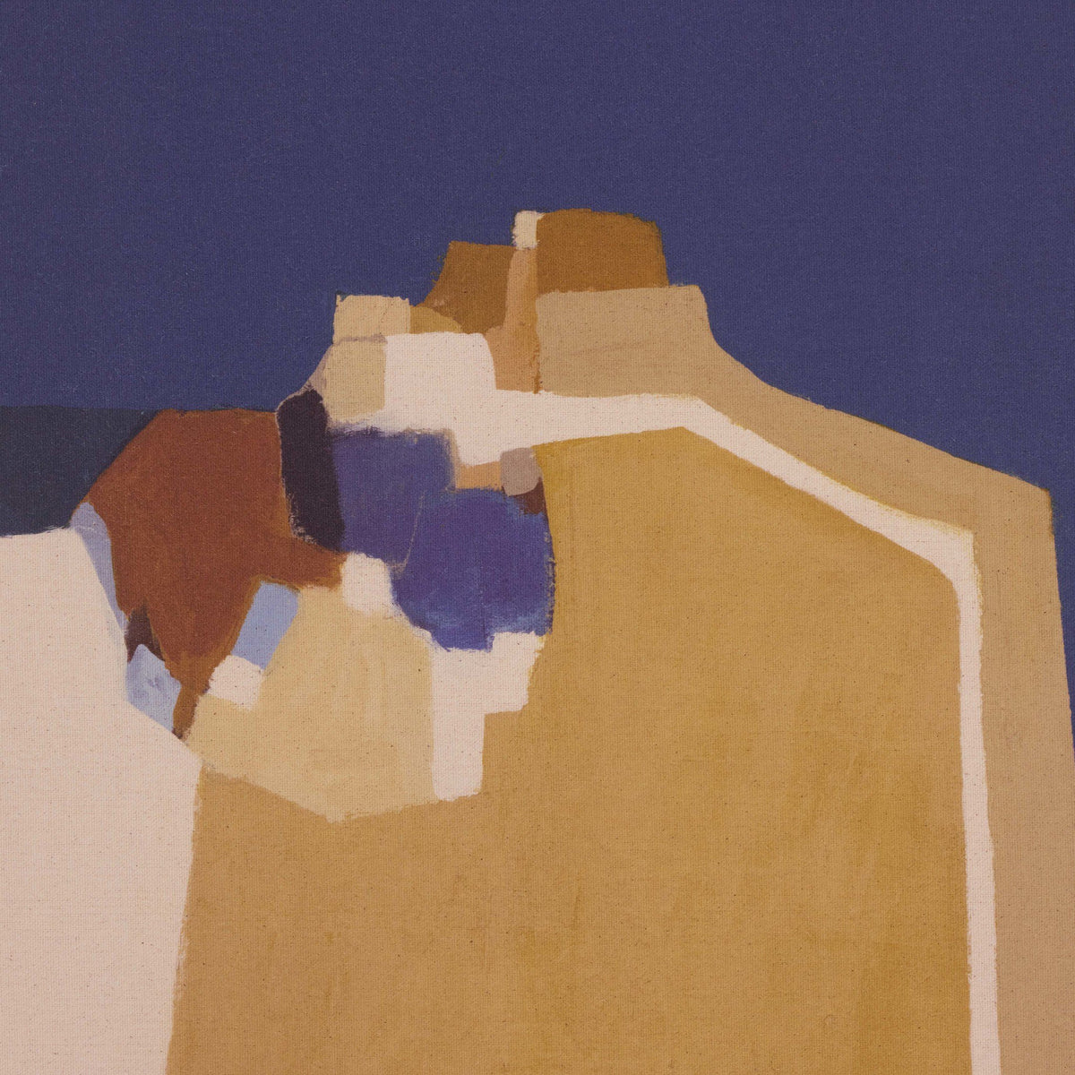 a painting of a mountain