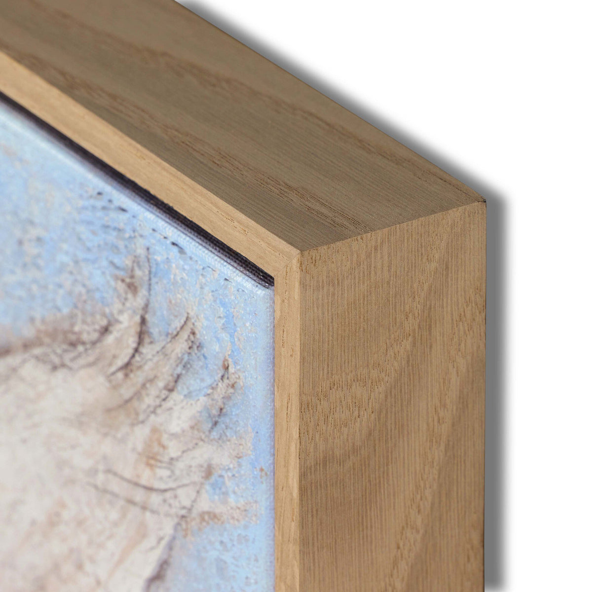 a close-up of a wood frame
