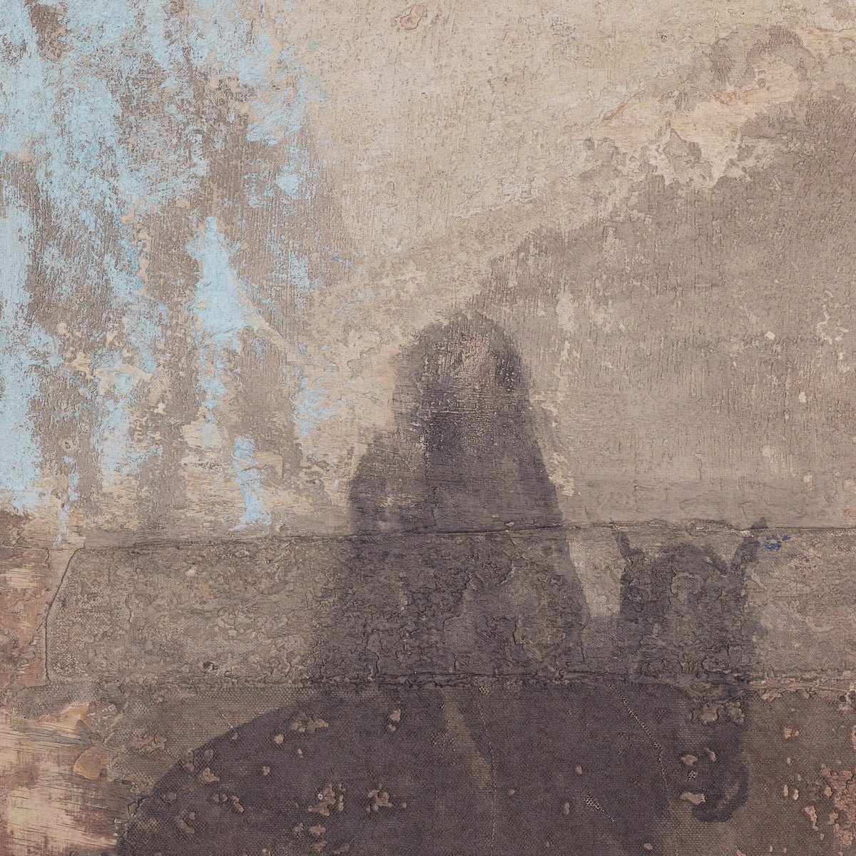 a shadow of a person on a wall