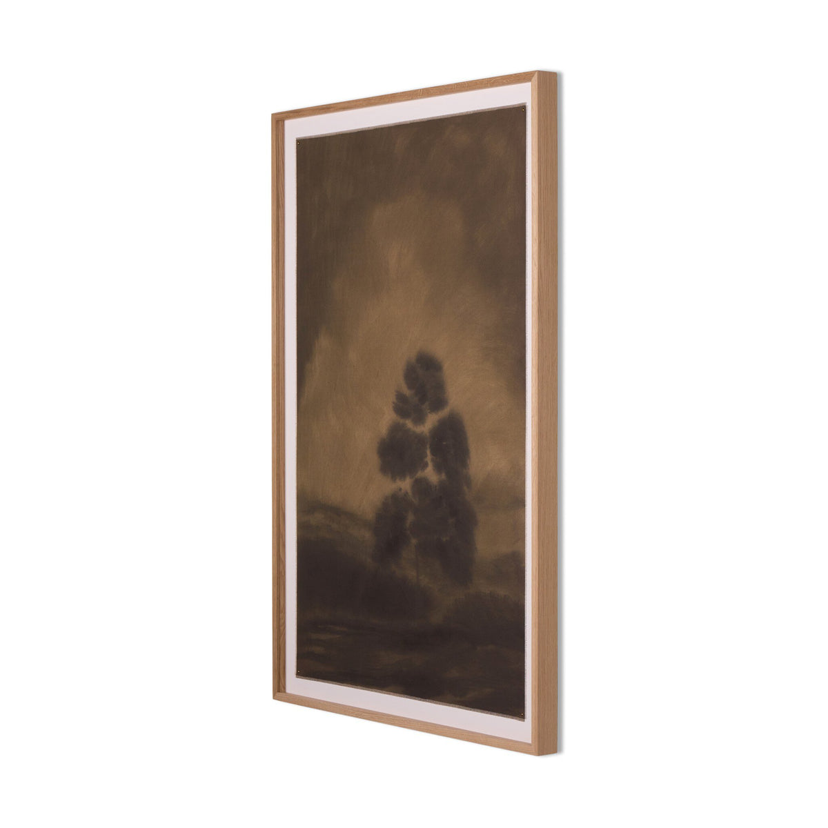 a framed picture of a tree