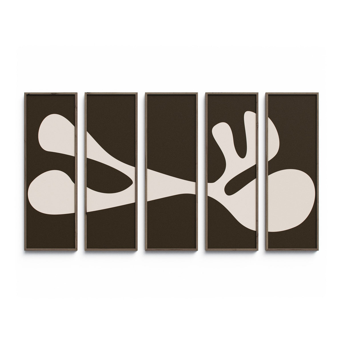 a group of art pieces