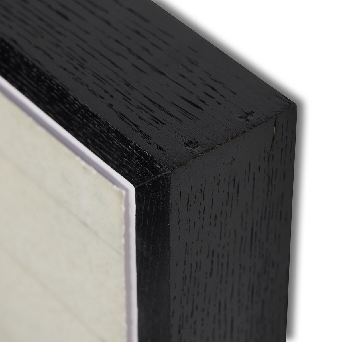 a close-up of a black and white picture frame