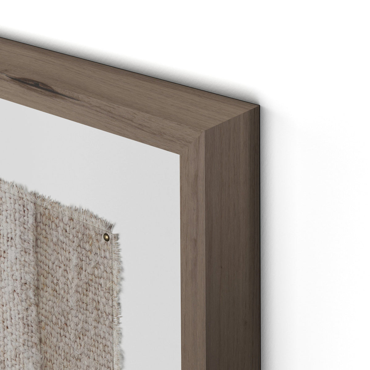a close up of a mirror