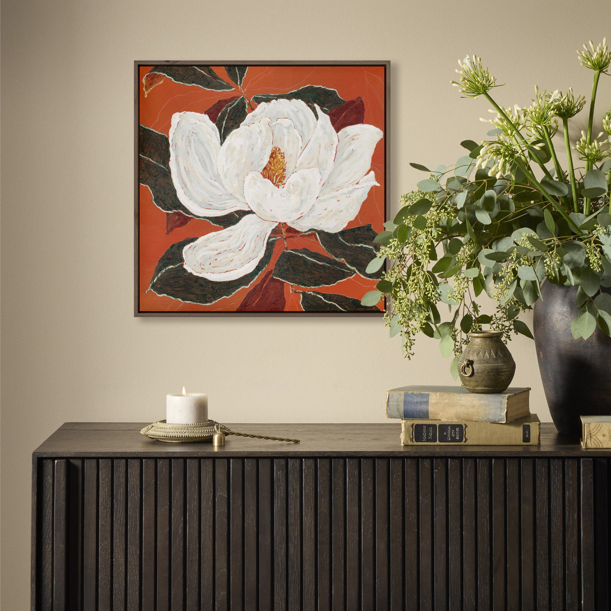 Red Magnolia By Laurel Dawn Latshaw