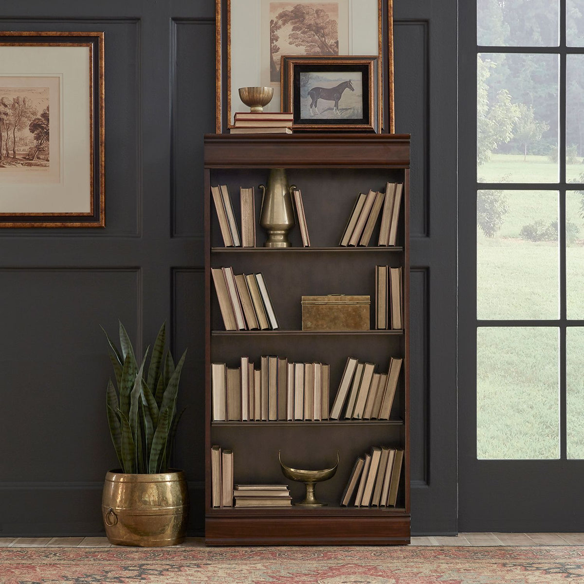 273-HO3060-RTA - Jr Executive 60 Inch Bookcase (RTA) - Liberty Furniture