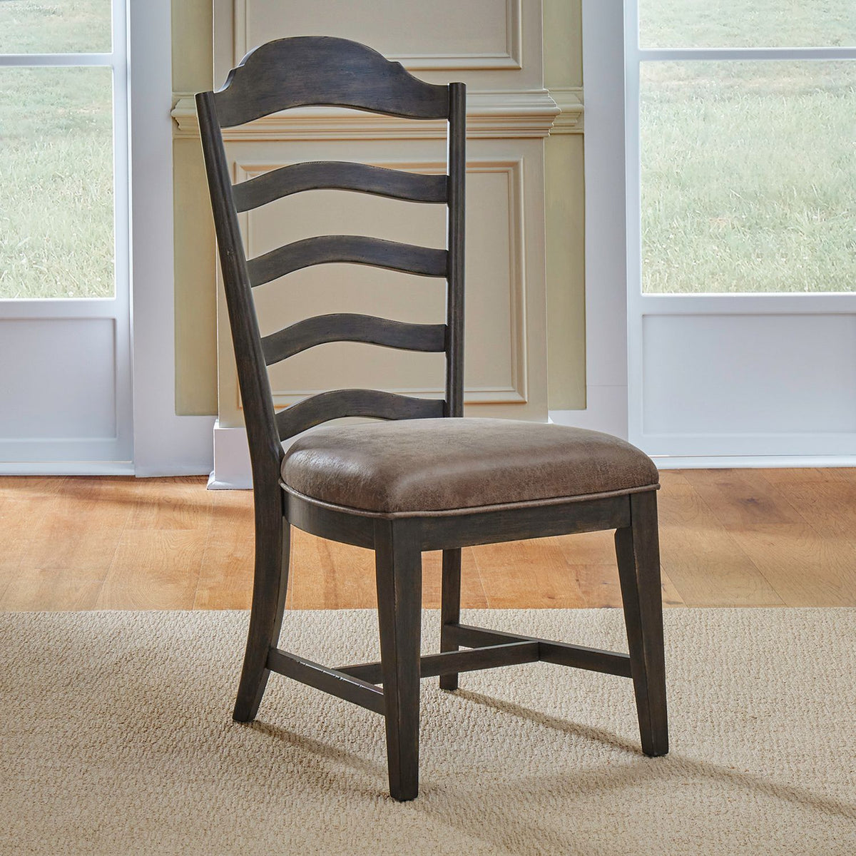 297-C2001S - Uph Ladder Back Side Chair (RTA) - Liberty Furniture