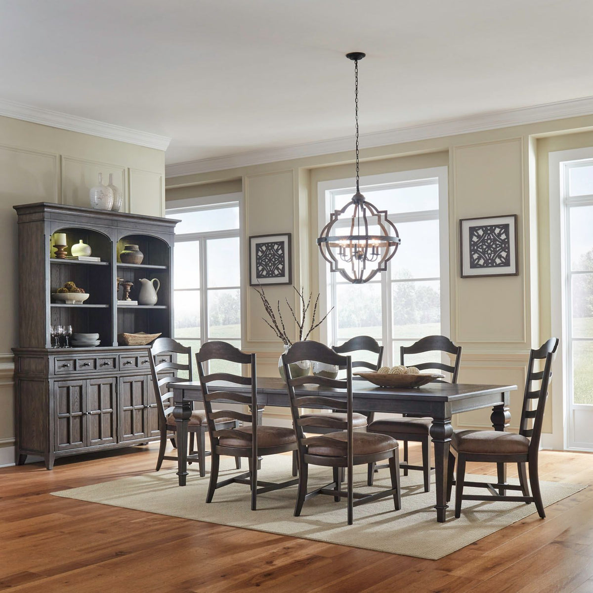 297-DR-7RLS - 7 Piece Rectangular Table Set - Liberty Furniture