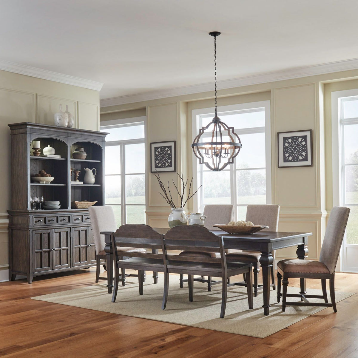297-DR-O6RLS - Opt 6 Piece Rectangular Table Set - Liberty Furniture