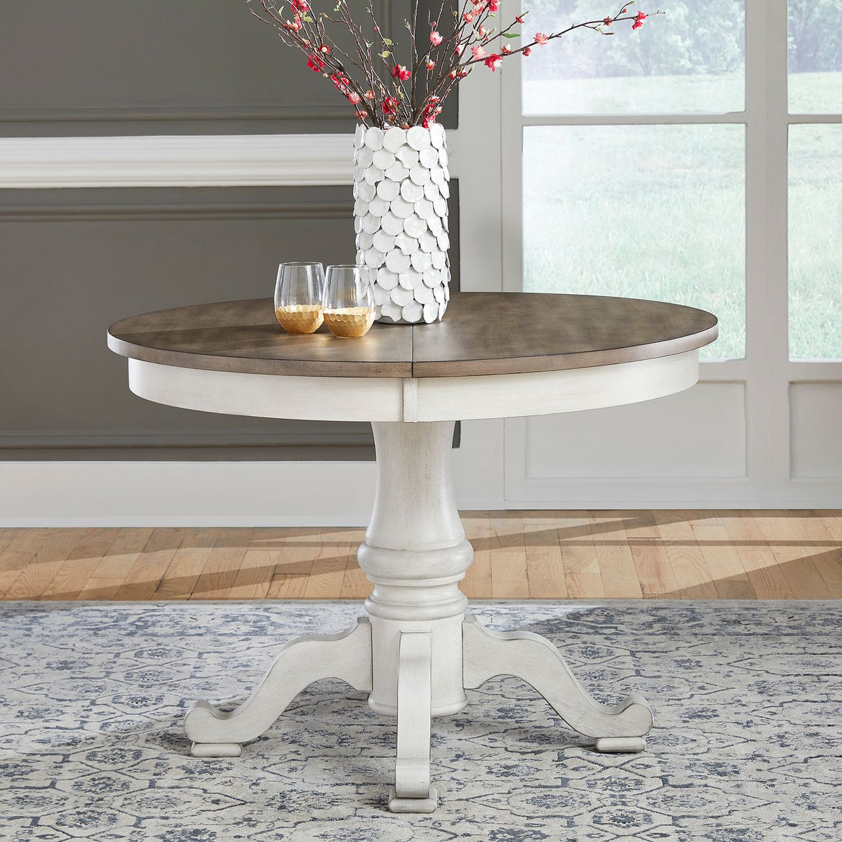 303W-CD-PED - Pedestal Table Set - Liberty Furniture