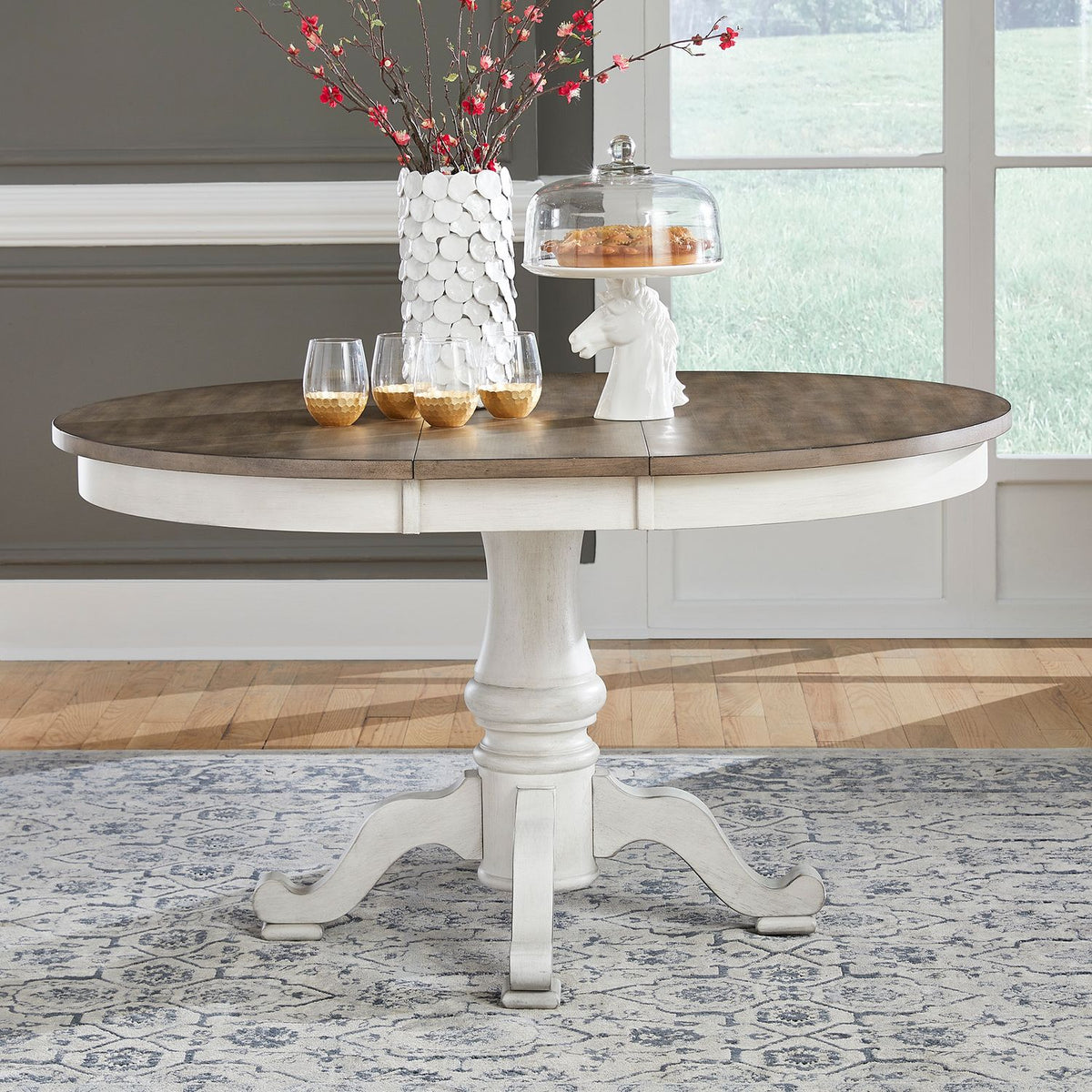 303W-CD-PED - Pedestal Table Set - Liberty Furniture