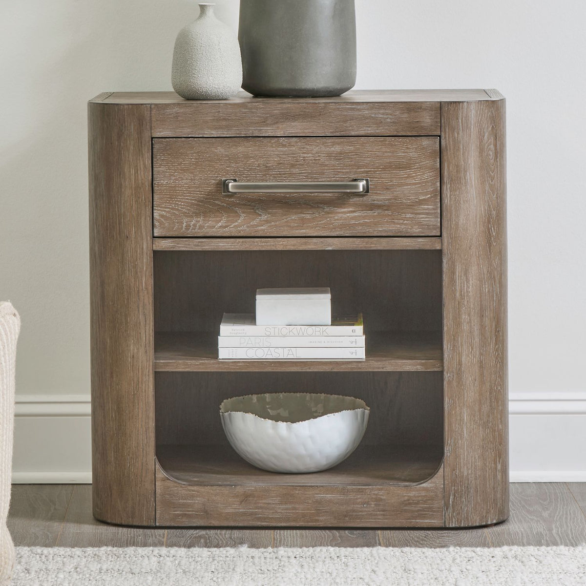 306-BR62 - Open Nightstand w/ Charging Station - Liberty Furniture