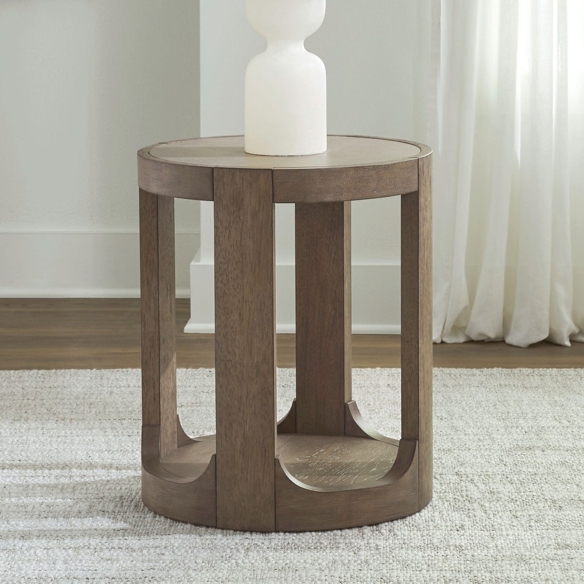 306-OT1021 - Round Chairside Table - Liberty Furniture