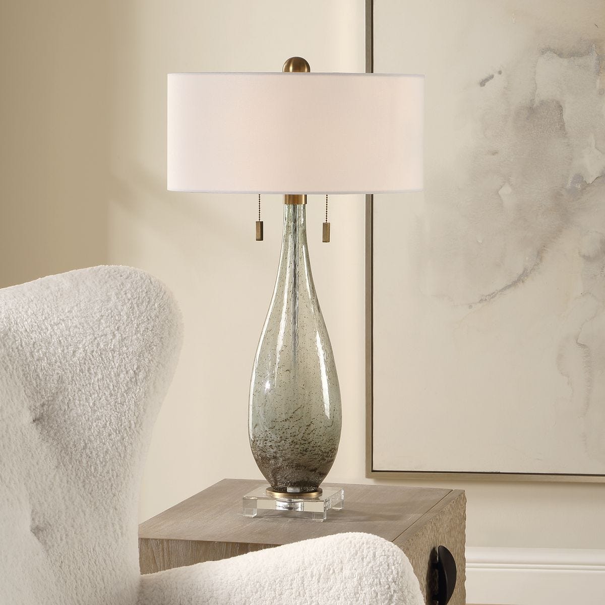 Cardoni Table Lamp, Green