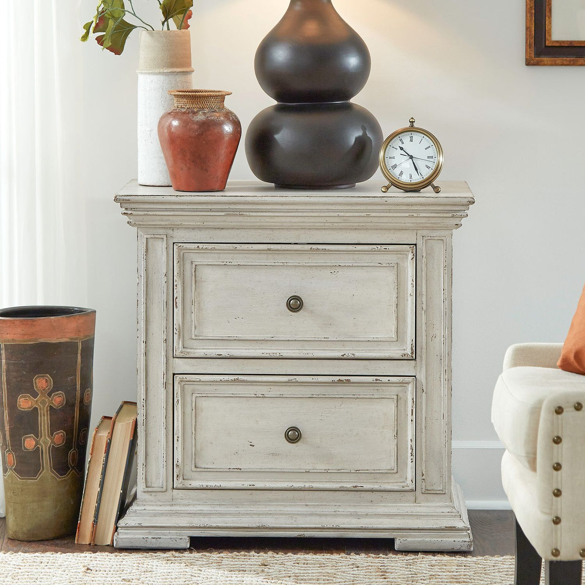 361W-BR61 - 2 Drawer Night Stand w/ Charging Station - Liberty Furniture