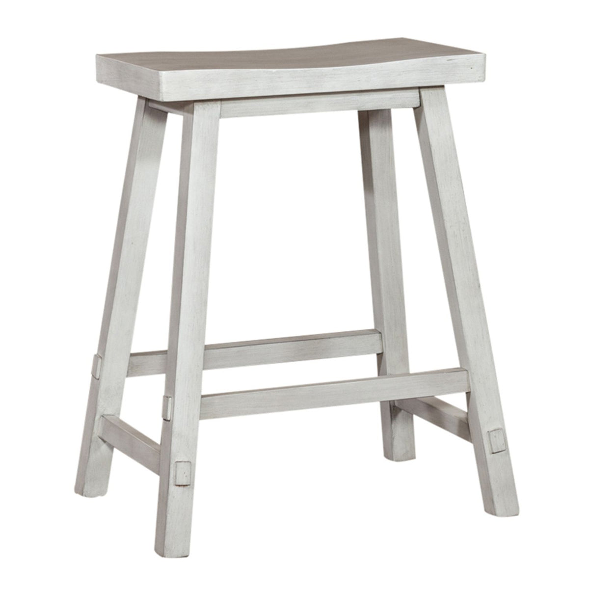 38-B1824-W - 24 Inch Sawhorse Counter Stool - White - Liberty Furniture