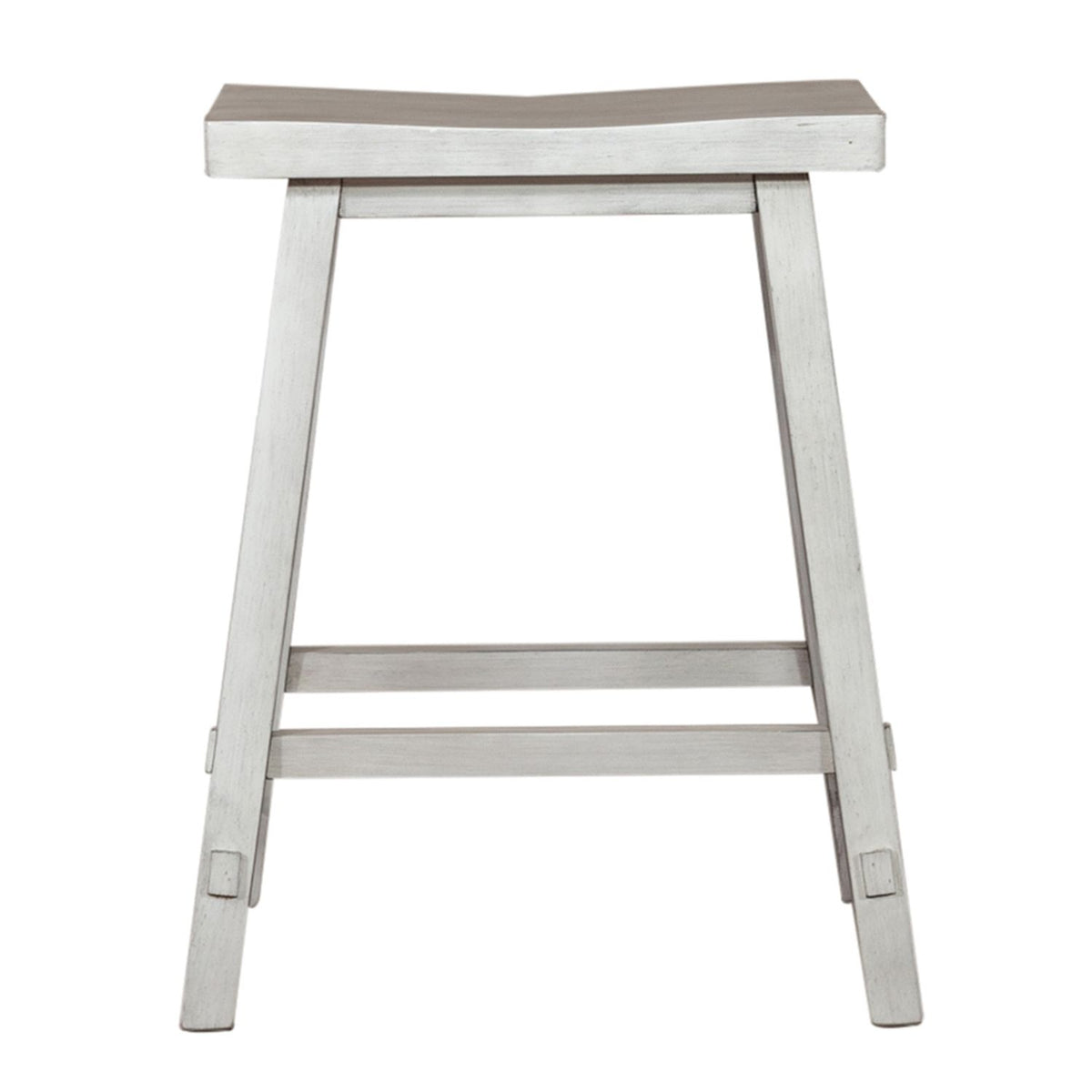 38-B1824-W - 24 Inch Sawhorse Counter Stool - White - Liberty Furniture