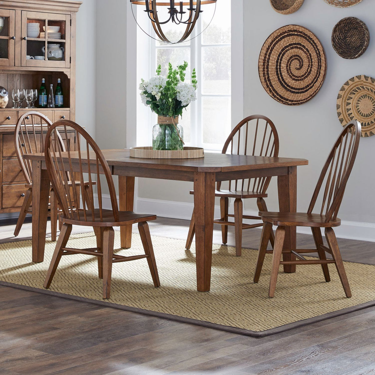 382-DR-5RLS - 5 Piece Rectangular Table Set - Liberty Furniture