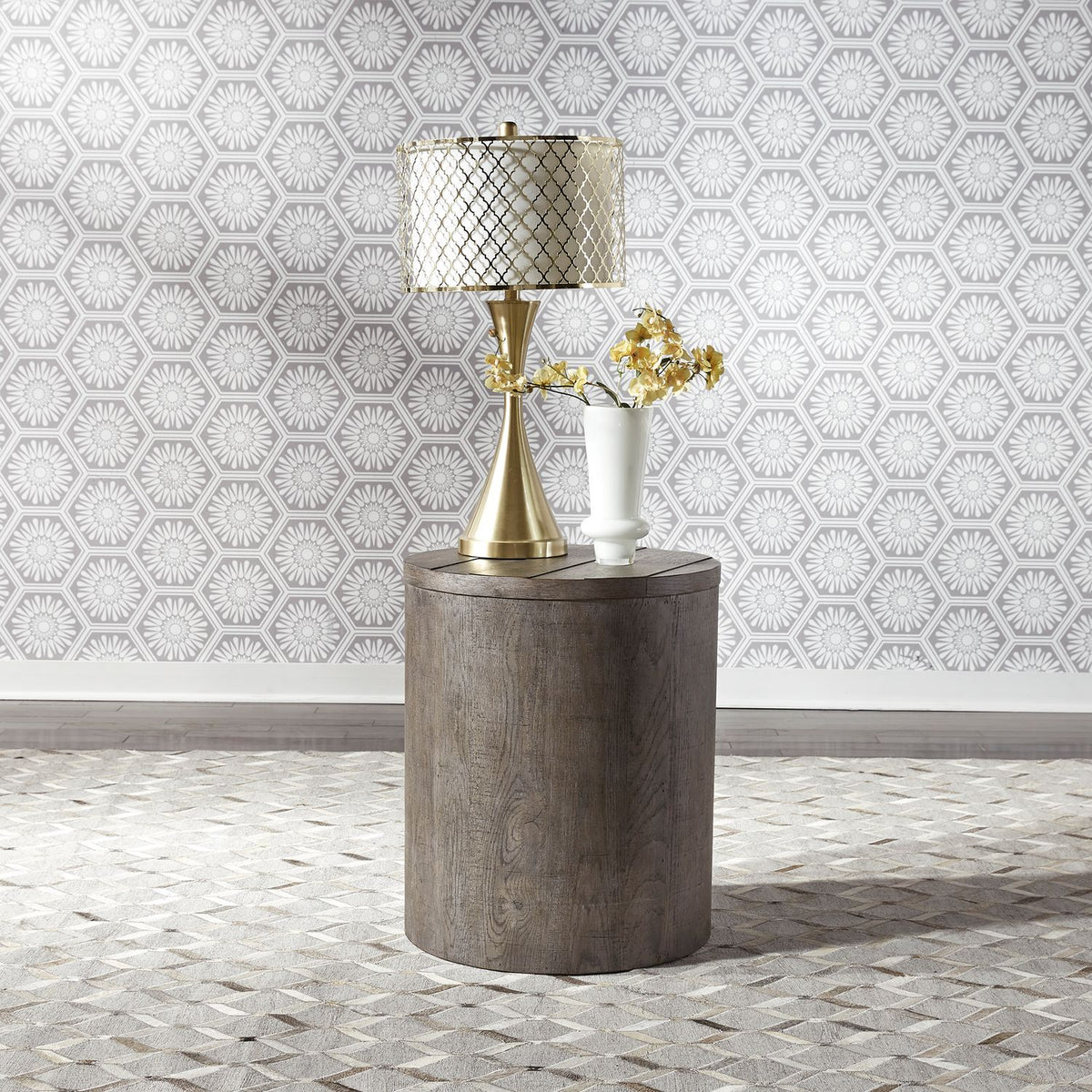 406-OT1021 - Drum End Table - Liberty Furniture