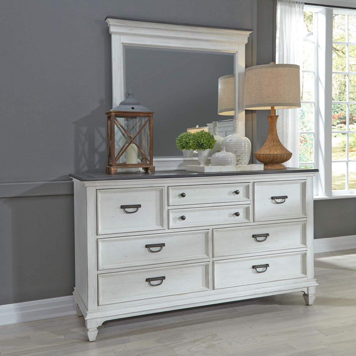 417-BR-DM - Dresser & Mirror - Liberty Furniture
