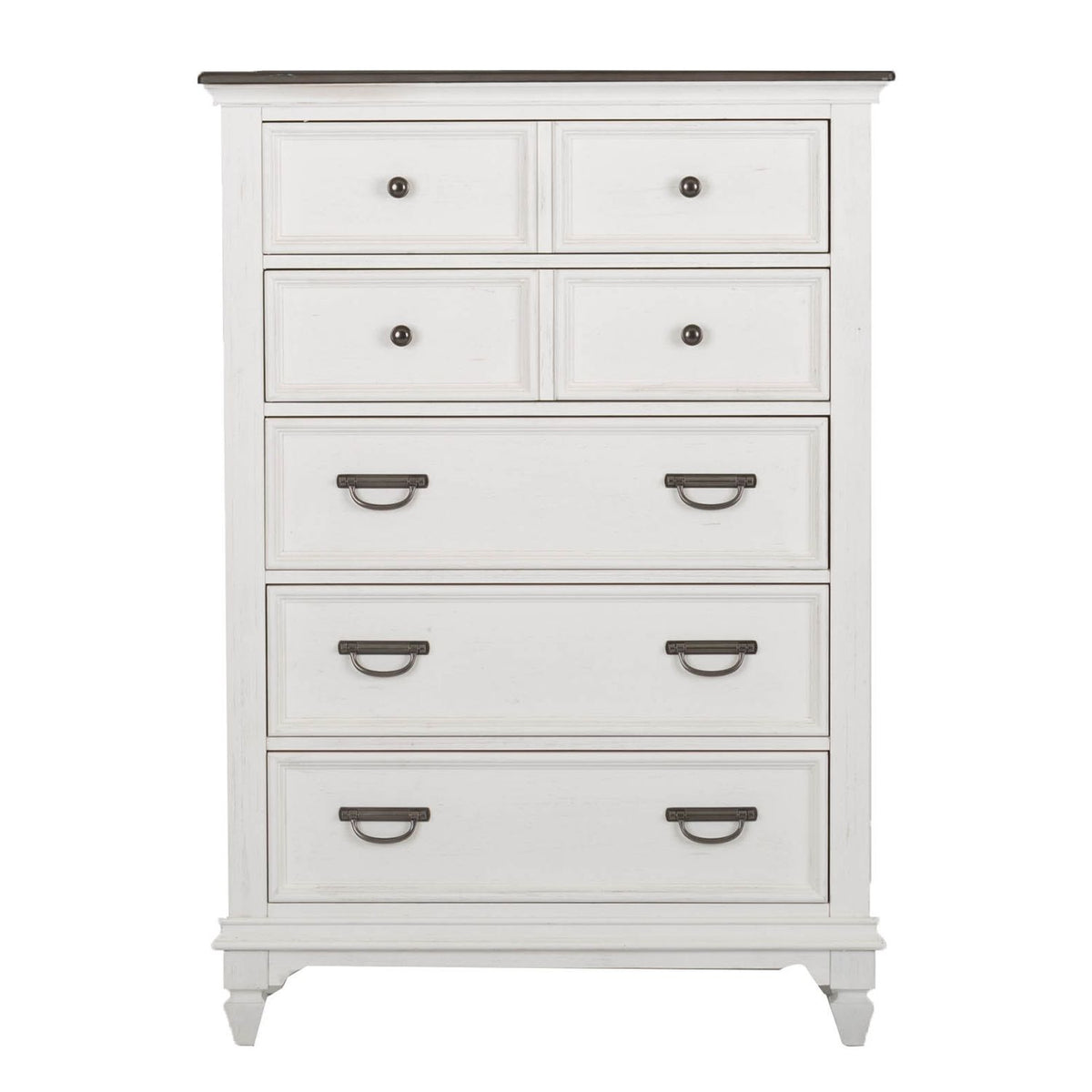 417-BR-KPBDMC - King Panel Bed, Dresser & Mirror, Chest - Liberty Furniture
