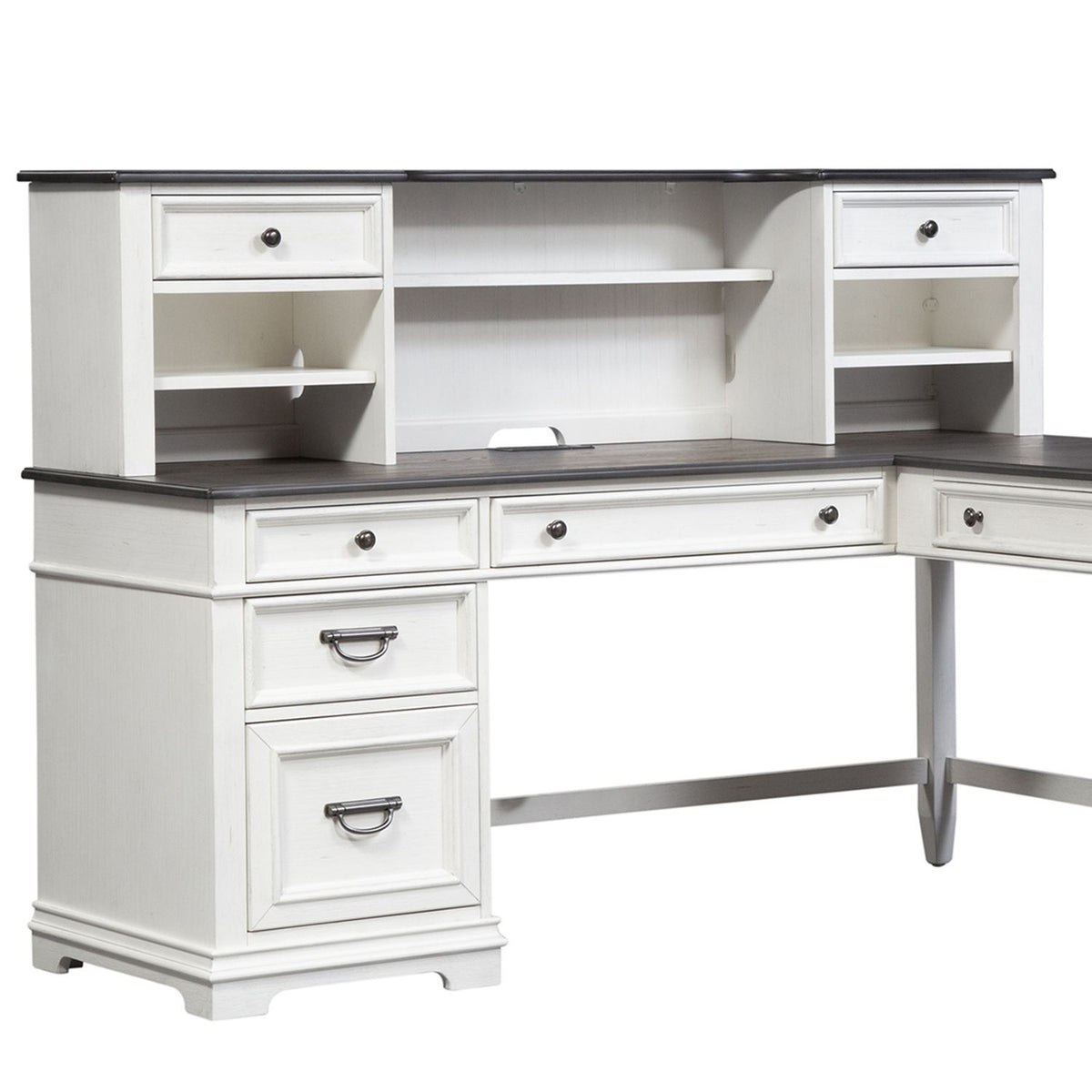 417-HO111B - L Writing Desk Base - Liberty Furniture
