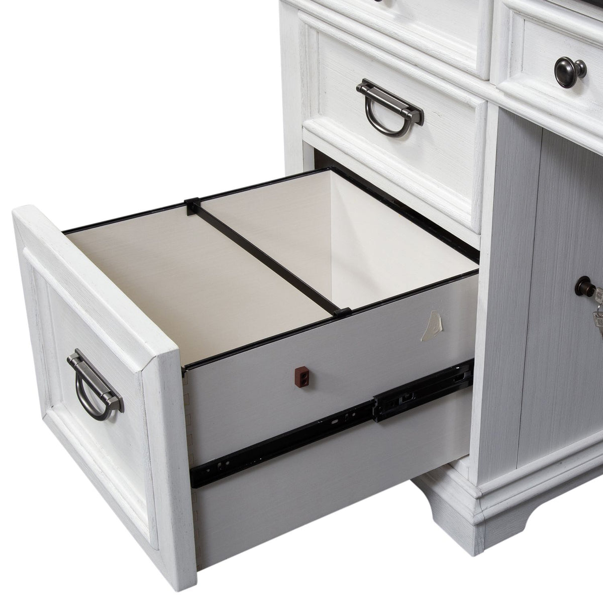 417-HO111B - L Writing Desk Base - Liberty Furniture