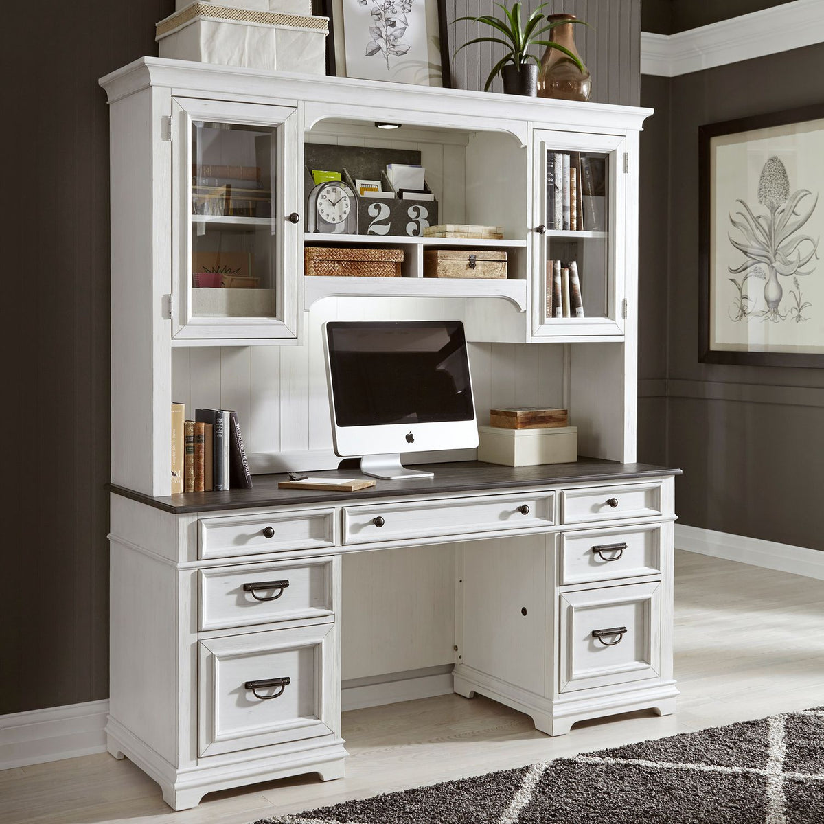 417-HO120B - Jr. Executive Credenza Base - Liberty Furniture