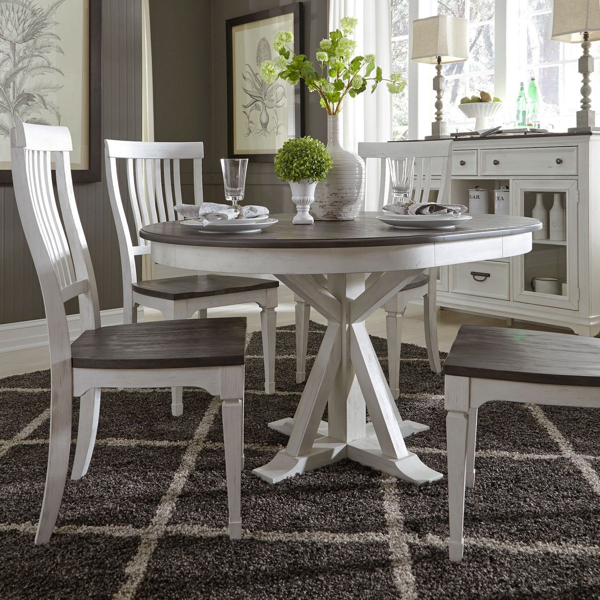 417-P4254 - Single Pedestal Table Base - Liberty Furniture