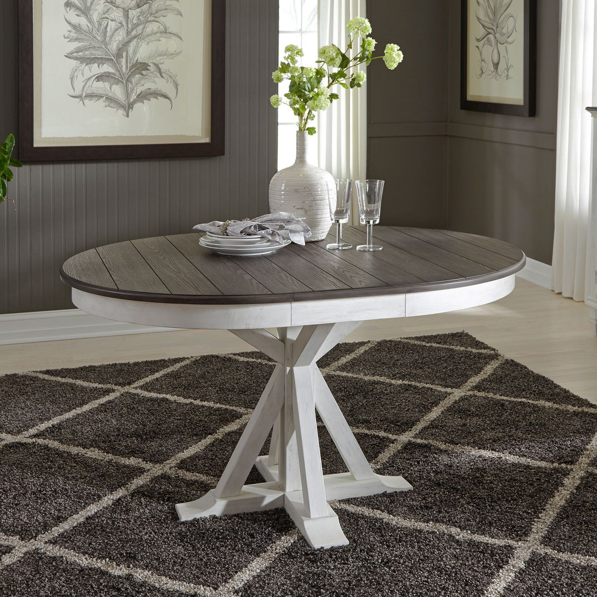 417-P4254 - Single Pedestal Table Base - Liberty Furniture