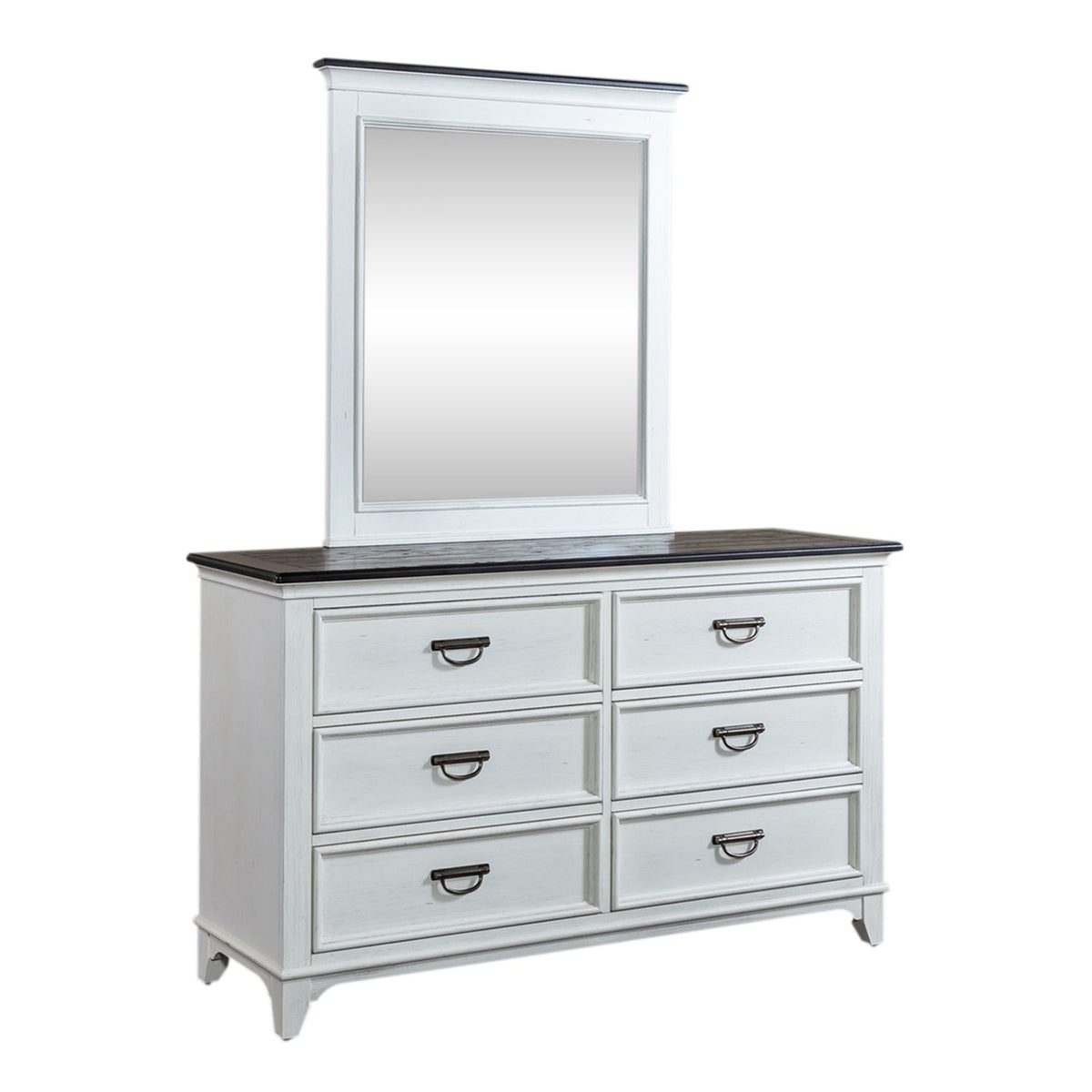 417-YBR-TPBDM - Twin Panel Bed, Dresser & Mirror - Liberty Furniture