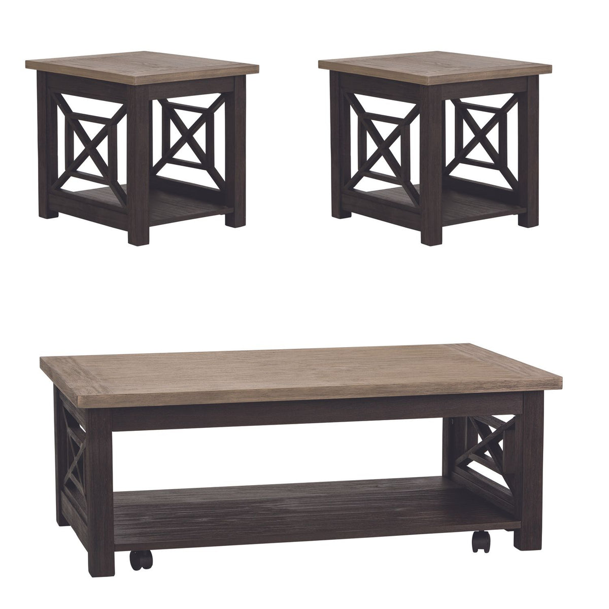 422-OT-3PCS - 3 Piece Set (1-Cocktail 2-End Tables) - Liberty Furniture