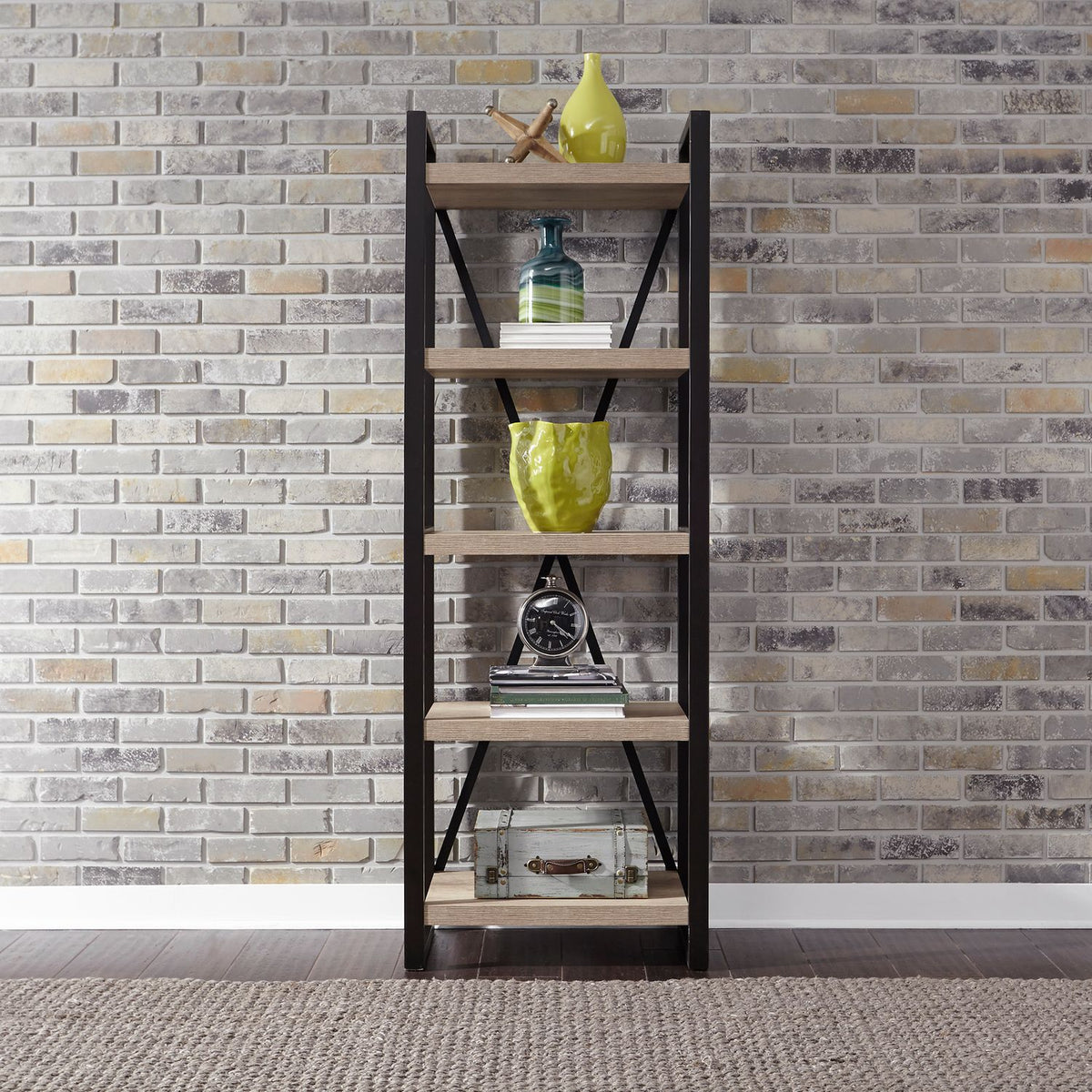 439-EP77 - Tall Pier Unit with Faux Metal - Liberty Furniture